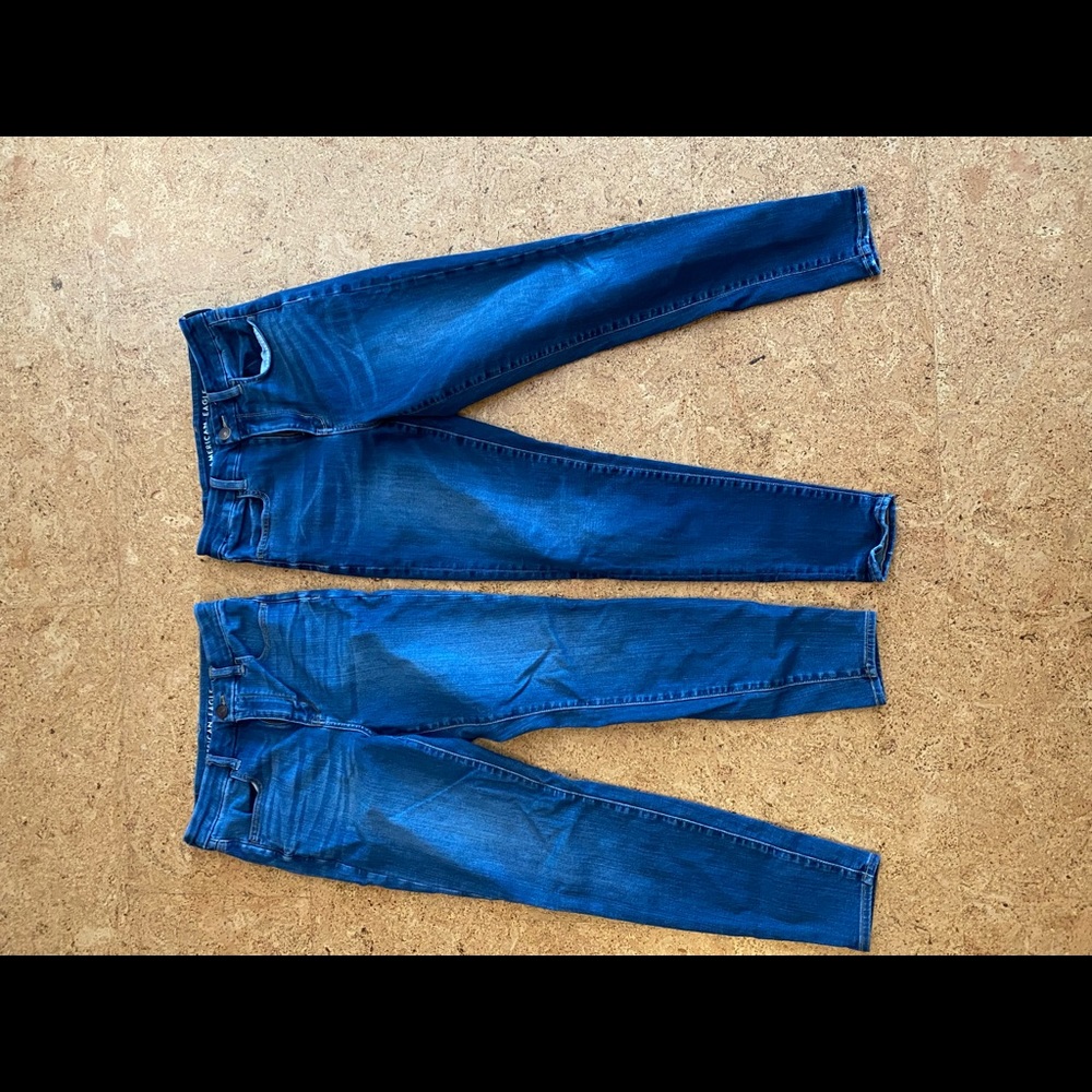 American Eagle Curvy Fit Jeggings (Lot of 2)